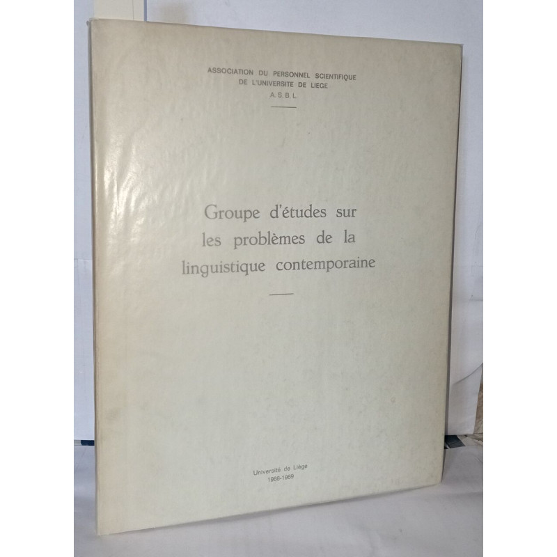 Groupe d'études sur les problèmes de la linguistique contemporaine