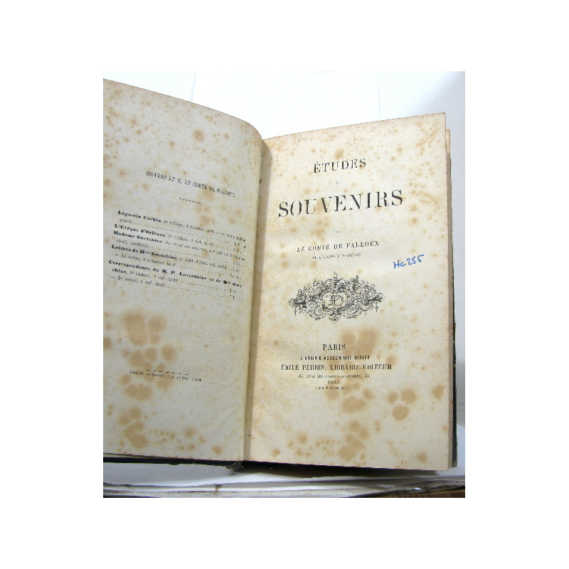 Études et souvenirs
