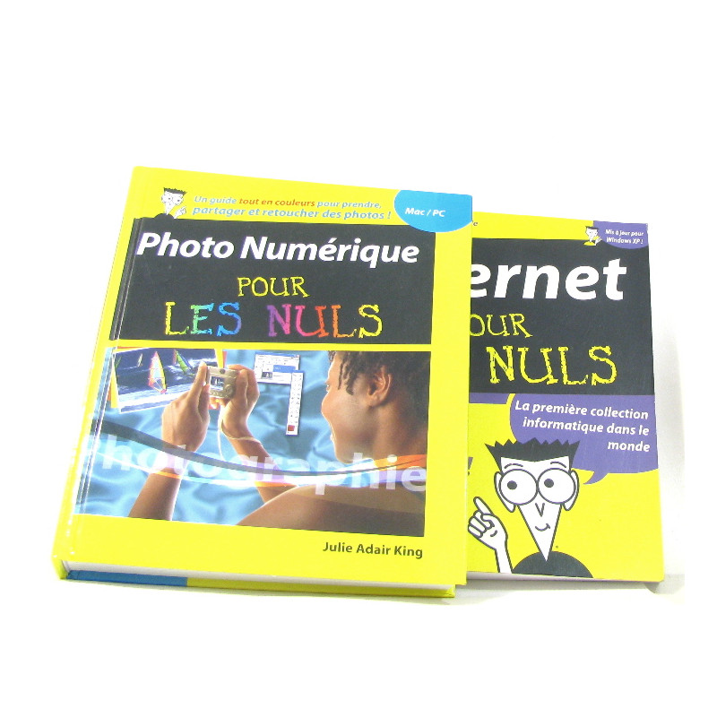 Lot de deux livres La photographie numérique pour les nuls -...