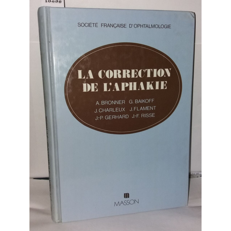 La correction de l'aphakie