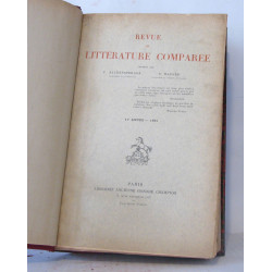 Revue de littérature comparée Onzième Année 1931