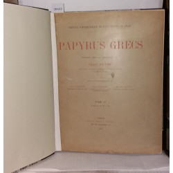 Papyrus grecs Tome II fascicule II III et IV - Institut...