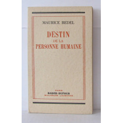 Destin de la personne humaine