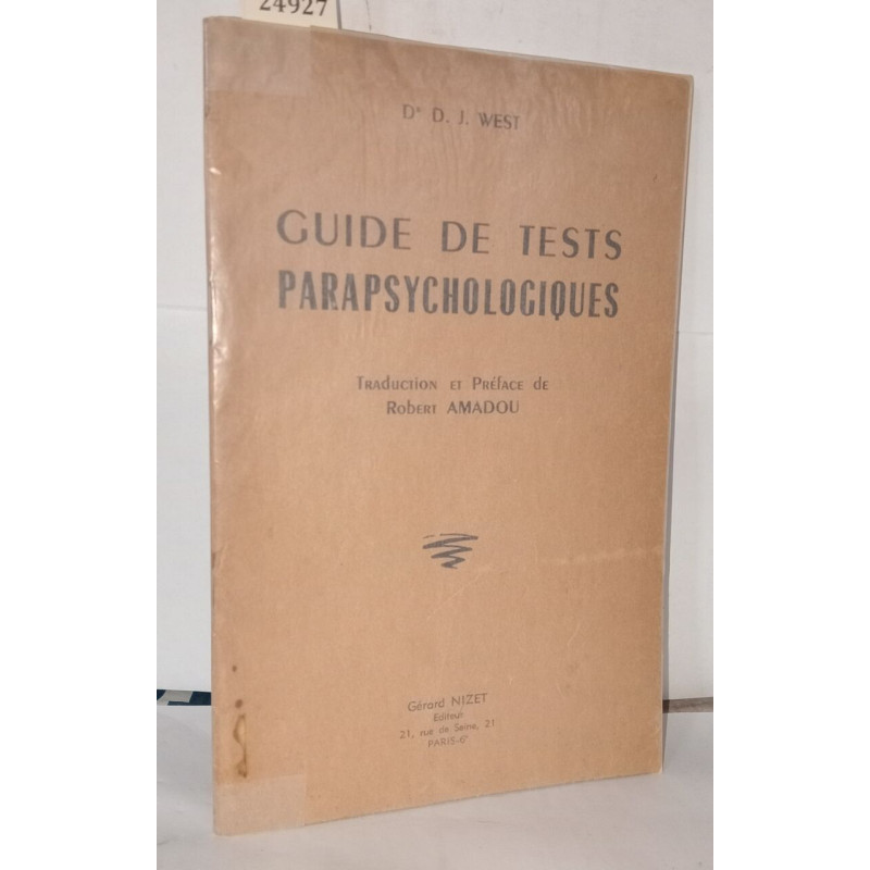 Guide de tests parapsychologiques