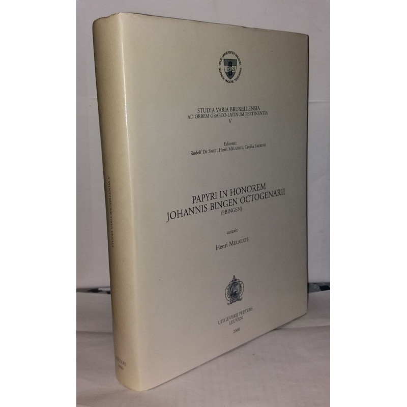 Studia Varia Bruxellensia. Ad Orbem Graeco-latinum Pertinentia:...