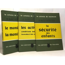 La sécurité des enfants + le moniteur la monitrice + les activités...