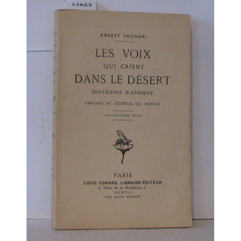 Les voix qui crient dans le désert souvenirs d'Afrique