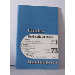 Études Gaulliennes Numéro 1 , De Gaulle et L'état
