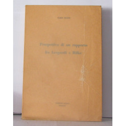 Prospettiva di un rapporto fra Leopardi e Rilke