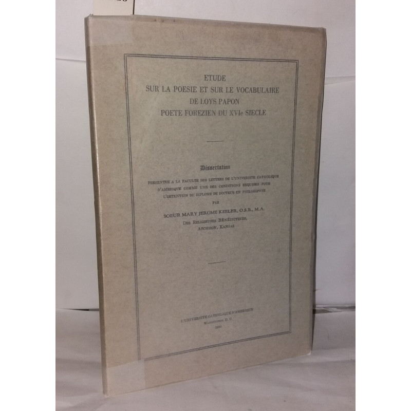 Étude sur la poésie et sur le vocabulaire de Loys Papon poète...
