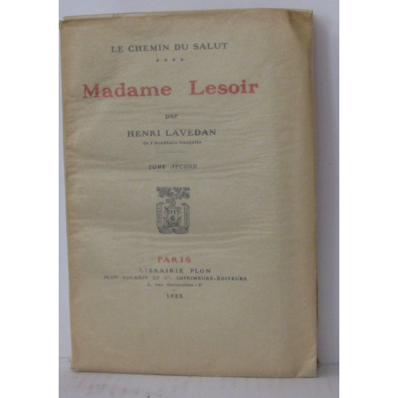 Madame lesoir tome second