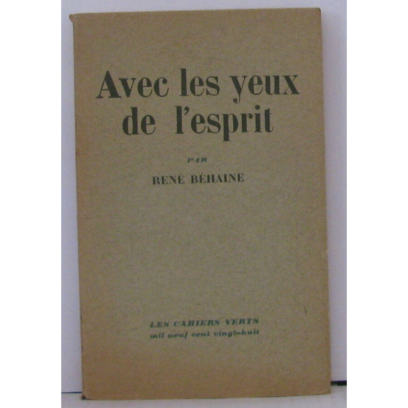Avec les yeux de l'esprit
