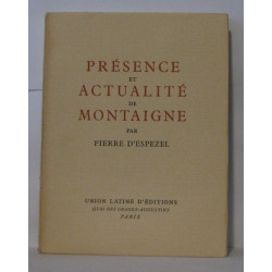 Présence et actualité de Montaigne