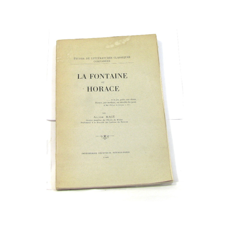 La fontaine et horace