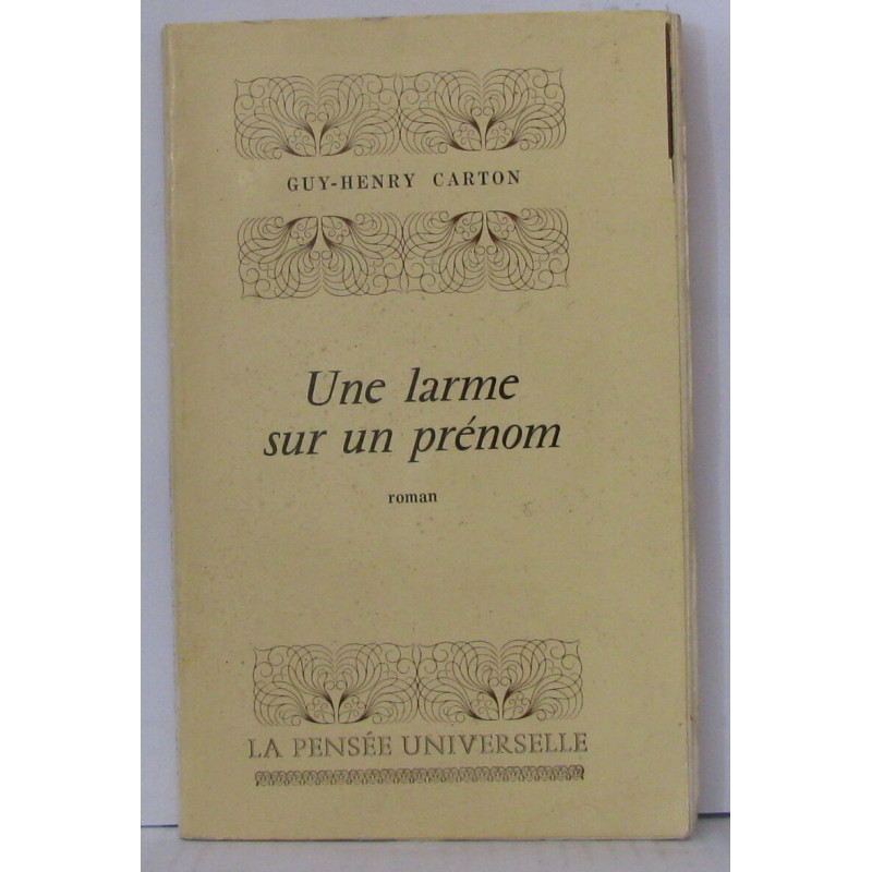 Une larme sur un prénom