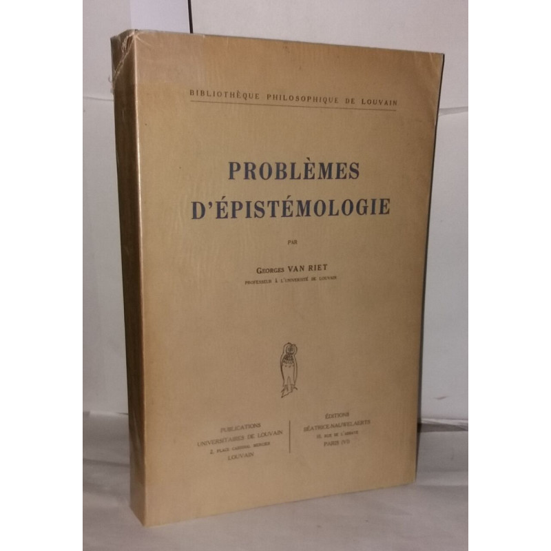 Problèmes d'épistémologie