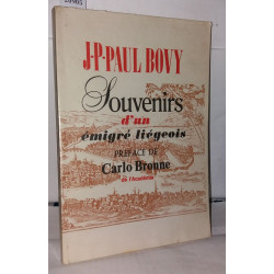 Souvenirs d'un émigré liégeois , portrait de jean donnay. préface...