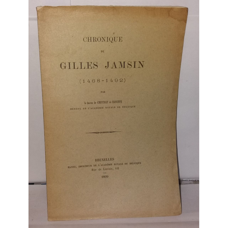 Chronique de Gilles Jasmin (1468-1492)