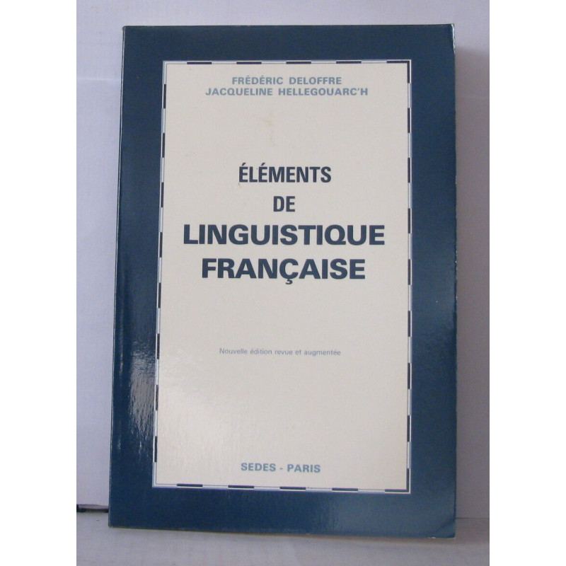 Éléments de linguistique française