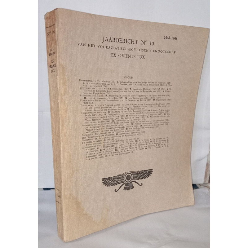 Jaarbericht N°10 Van het vooraziatisch-Egyptisch Genootschap Ex...