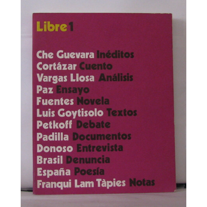 Libre 1 . Revista critica trimestrial del mundo de habla española