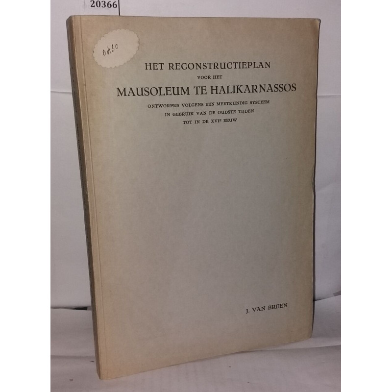 Het reconstructieplan voor het mausoleum te halikarnassos...