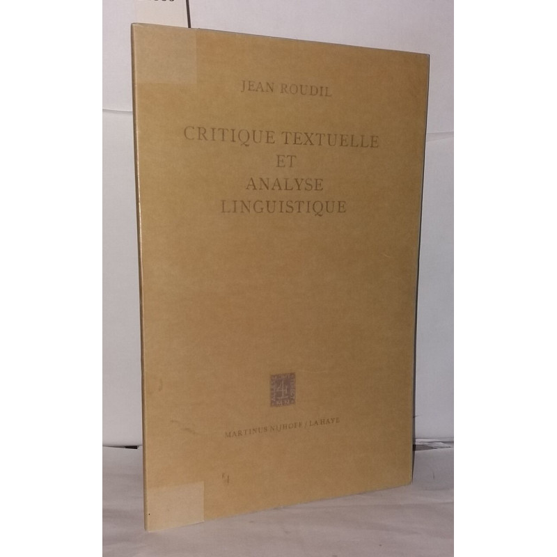 Critique textuelle et analyse linguistique