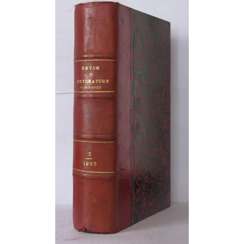 Revue de littérature comparée Cinquième Année 1925