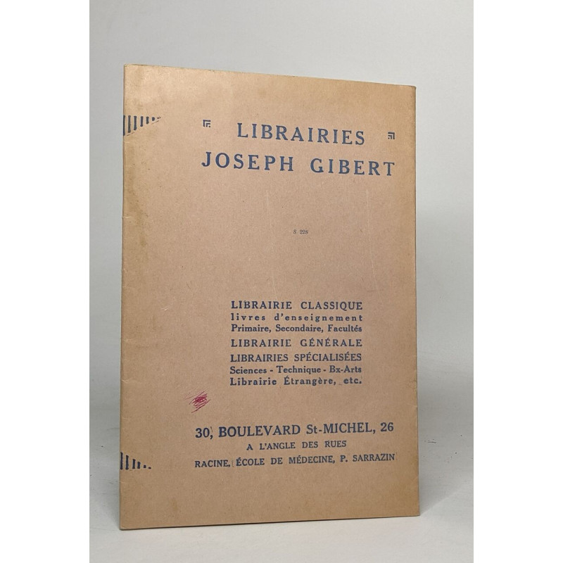 Librairies joseph gibert