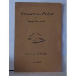 Esquisse d'un poeme illustré par R. Dumas