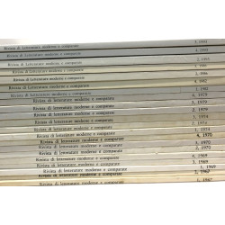Rivista di letterature moderne e comparate 28 années complètes:...