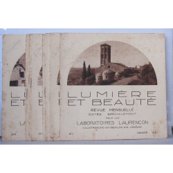 Lumière et beauté revue mensuelle laboratoires laurençon Numéros 1...