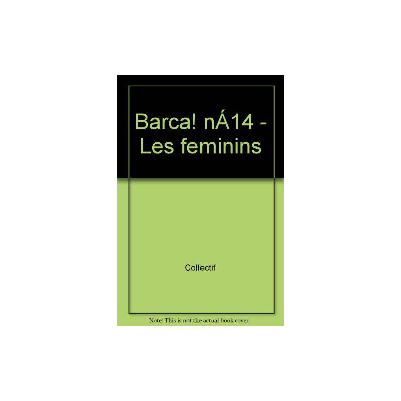 Broché - Barca! n°14 - les féminins