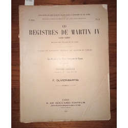 Les registres de Martin IV (1281-1285) Recueil des bulles de ce...