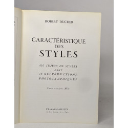 Caracteristique des styles / 410 sujets de style