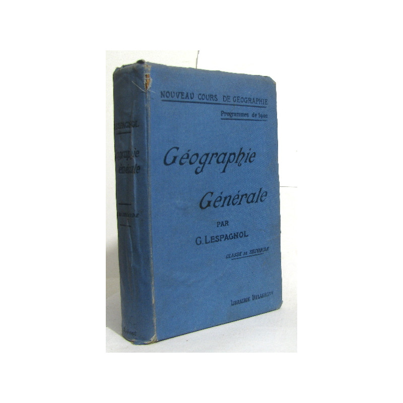 Géographie générale programme de 1902