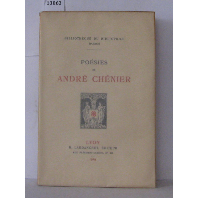 Poésies de andré chênier