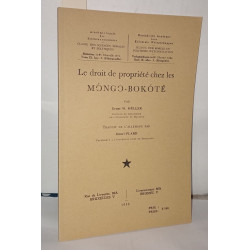 Le droit de propriété chez les Móngo-Bokóté