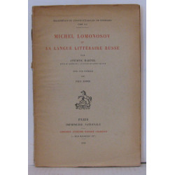 Michel lomonosov et la langue littéraire russe