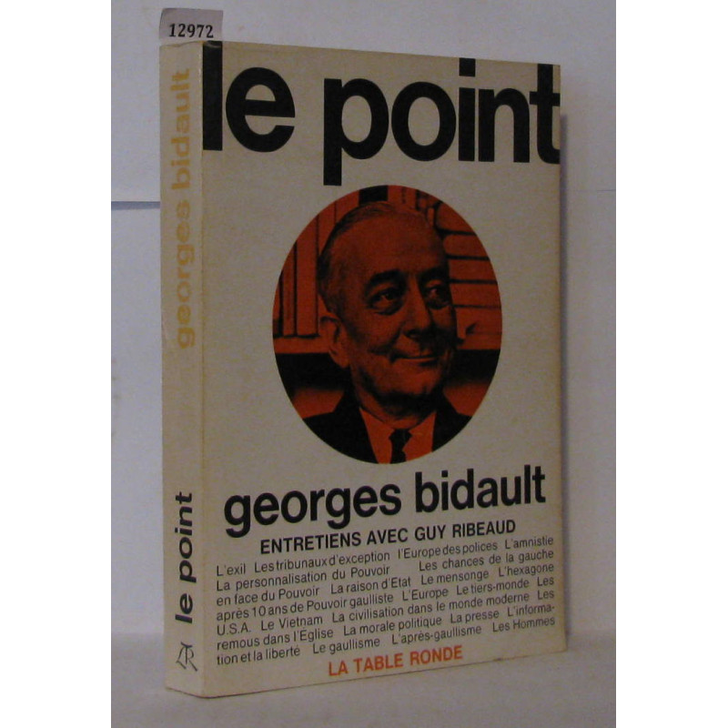Le point , Entretiens avec guy ribeaud