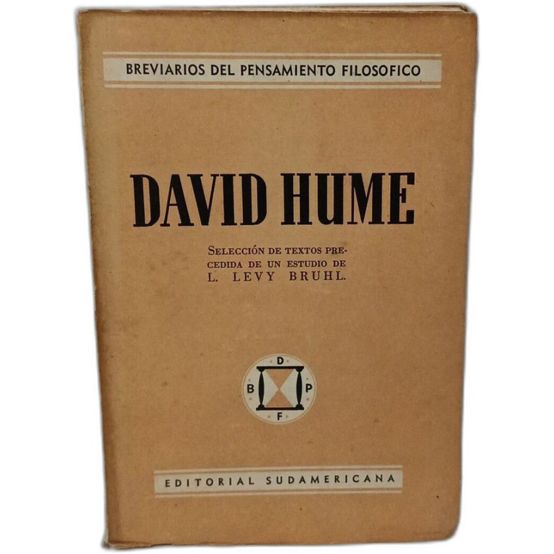 DAVID HUME. Selección de textos precedida de un estudio de Levy Bruhl