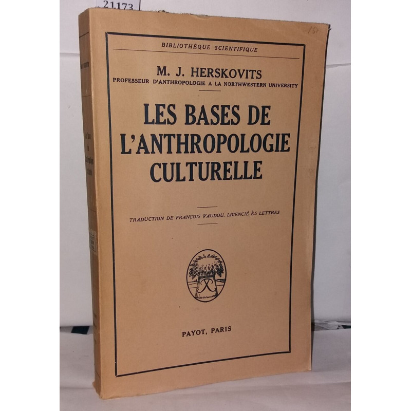 Les bases de l'anthropologie culturelle