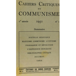 Cahiers critiques du communisme - marxisme communisme soviétisme -...