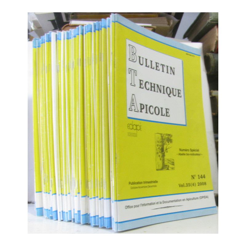 Bulletin Technique Apicole - publication trimestrielle --- du...