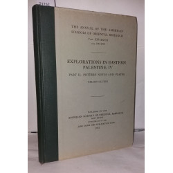 Explorations in eastern Palestine IV Part II Pottery notes and plates