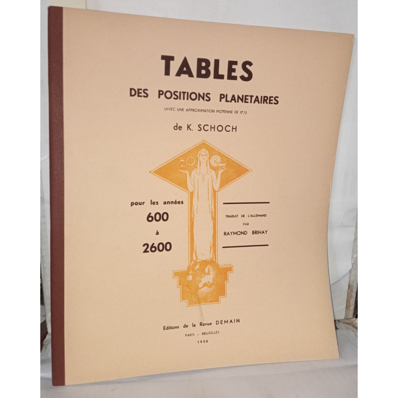 Tables des positions planétaires , Avec Une Approximation Moyenne...