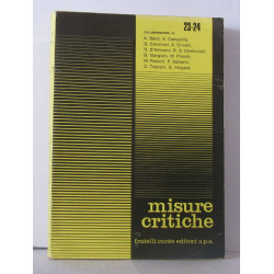 Misure critiche Numero 23-24 rivista trimestrale di letteratura e...
