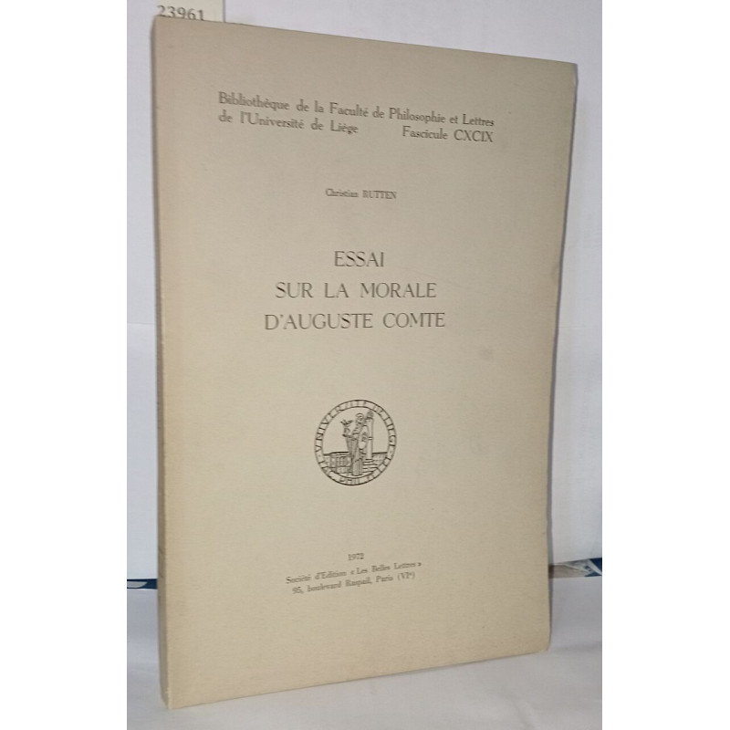 Essai sur la morale d'Auguste Comte
