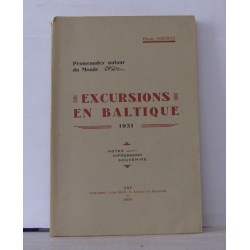 Excursions en Baltique 1931 Notes impressions Souvenirs