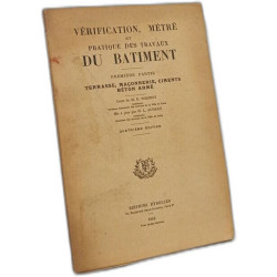 Vérification métré et pratique des travaux du bâtiment